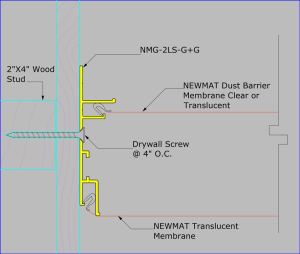 NMG-2LS-G+G - Mounted on Wood / Drywall Screw