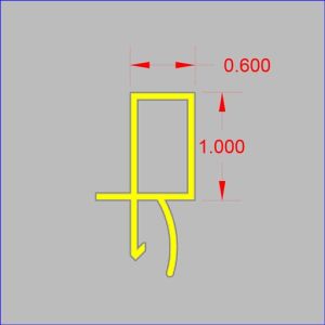NMGT-43X15 - Formerly Ghost Tubing Aluminum Profile