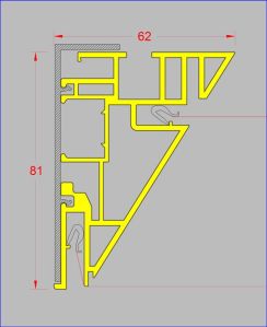 NMU-83X60-1A - VERSION DOUBLE PEAU TOILES PVC HARPONNÉES / CACHE NMUC-83