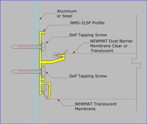 NMG-2LSP - Mounted on Aluminum or Steel with Self Tapping Screws