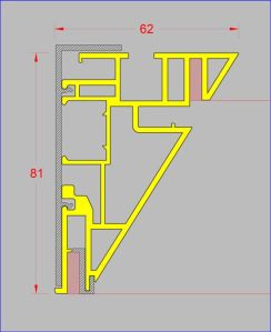 NMU-83X60-3 - VERSION DOUBLE PEAU TOILES PVC AVEC JONC SILICONE COUSU / CACHE NMUC-83