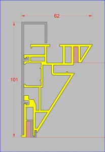 NMU-83X60-3A - VERSION DOUBLE PEAU TOILES PVC AVEC JONC SILICONE COUSU / CACHE NMUC-100