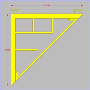 NMGLP-152X152 - Formerly Ghost Large Panel Aluminum Profile