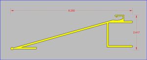 NMGKE-13 - Formerly Ghost Knife Edge 13° Aluminum Profile