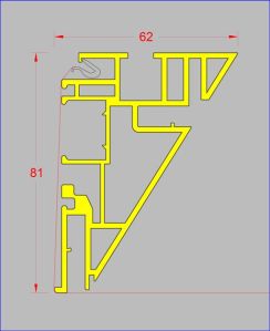 NMU-83X60-2 - VERSION SIMPLE PEAU TOILE PVC HARPONNÉE PLAFOND BOITE