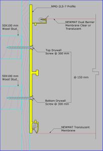 NMG-2LS-7 - Instalado en madera / Tornillos para paneles de yeso