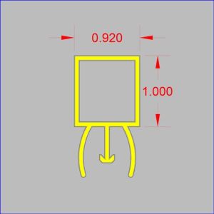 NMDBGT-43X24 - Formerly Double Ghost Tubing Aluminum Profile