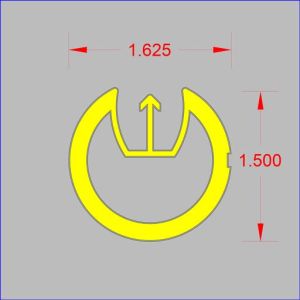 NMDBGR-39X41 - Formerly Double Ghost Round Tube Aluminum Profile
