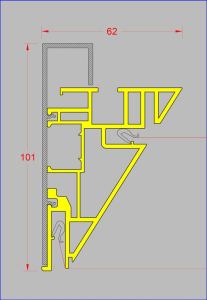 NMU-83X60-1B - VERSION DOUBLE PEAU TOILES PVC HARPONNÉES / CACHE NMUC-100