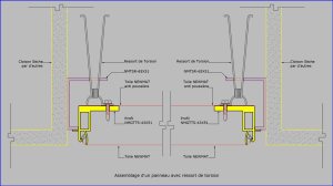 NMGTTS-43X51 + NMTSR-65X51 - Assemblage panneau avec ressort de torsion