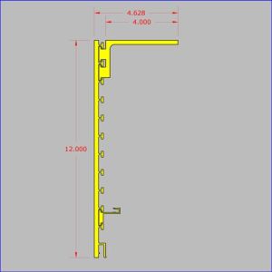 NMGAF-304X117 - Formerly Ghost Adjustable Fascia Aluminum Profile