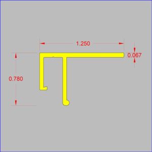 NMCGA-20X32 - Formerly Ceiling Mounted Ghost Aluminum Profile