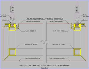 NMGC-25X53 + NMCDT-43X43 - double toiles - Détail CCT-2LS