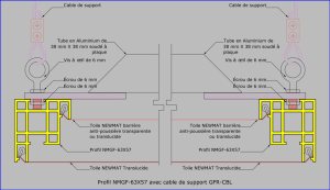 NMGF-63X57 - Option GFR-CBL / Support par câble