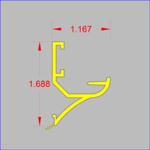 NMCP-45x30 - Formerly Crown PVC Profile