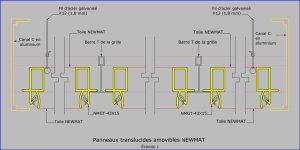 Détail DIT-1 - NMGT-43X15 - Panneaux translucides amovibles
