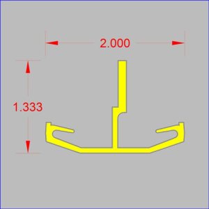 NMDBC-34X51 - Formerly Double Classical PVC Profile