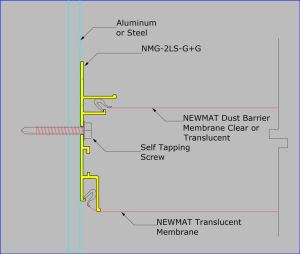 NMG-2LS-G+G - Mounted on Aluminum or Steel with Self Tapping Screws