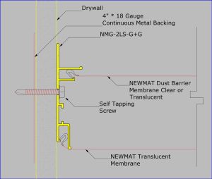NMG-2LS-G+G - Mounted on Drywall / Self Tapping Screw