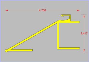 NMGKE-30 - Formerly Ghost Knife Edge 30° Aluminum Profile
