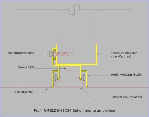 NMGLDB-61X54 - Monté au plafond